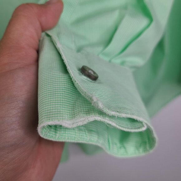 Set of Kenneth Cole Pink & Green Button Up Non Iron Regular Long Sleeve Shirts - Picture 12 of 16